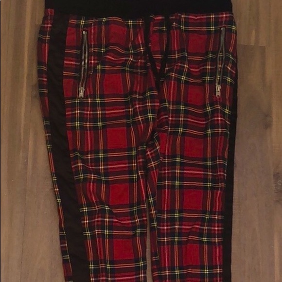 mnml plaid pants